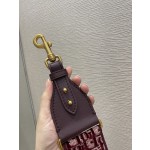 Dior Velvet Collection letter wide shoulder strap