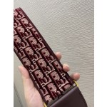 Dior Velvet Collection letter wide shoulder strap