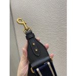 Dior Velvet Collection letter wide shoulder strap