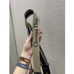 Dior Velvet Collection letter wide shoulder strap