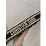 Dior Velvet Collection letter wide shoulder strap