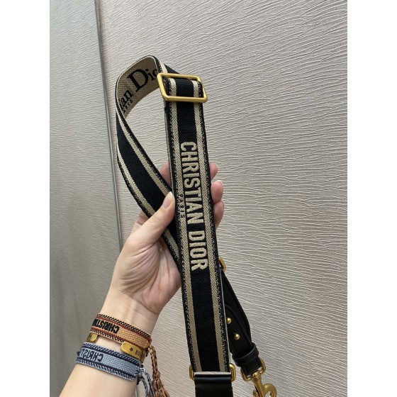 Dior Velvet Collection letter wide shoulder strap