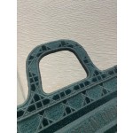 Mini Peacock Green Tote Velvet latest plaid series