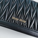 MIU MIU 5BH099 Lambskin shoulder pad and metal chain splicing long shoulder strap