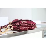 Dior Velvet Saddle Saddle Bag