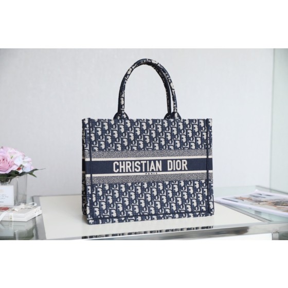 DIOR TOTE blue Oblique pattern