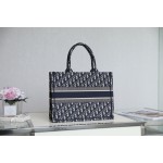 DIOR TOTE blue Oblique pattern