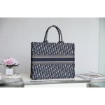DIOR TOTE blue Oblique pattern