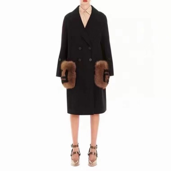 Fendi Cashmere Coat Q63 (Please consult customer service to confirm the size before placing an order for a customized version)
