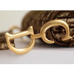 Dior Oblique Velvet Saddle Brown