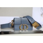 Montaigne Denim Blue 𝙢𝙞𝙣𝙞 Box Bag