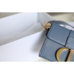 Montaigne Denim Blue 𝙢𝙞𝙣𝙞 Box Bag
