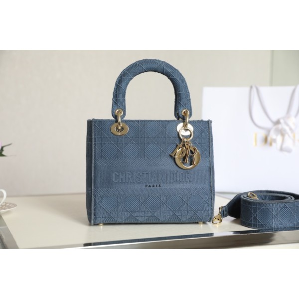 Dior Lady D-LITE five-panel Daffy Vine check embroidery DR-031