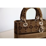 Dior〰️LadyFive compartmentsDaffy velvet coffee color DR-031
