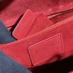 DIOR Lady Seven Grid Daifei Cherry Red