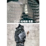 Hermès makes exclusive leather glossy American alligator: green line