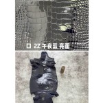 Hermès makes exclusive leather glossy American alligator: blue line