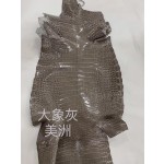 Hermès makes exclusive leather glossy American alligator: gray line