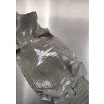 Hermès makes exclusive leather glossy American alligator: gray line