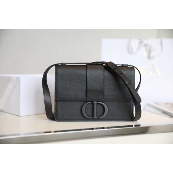 Montaigne palm print cow leather flap bag