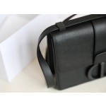 Montaigne palm print cow leather flap bag