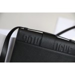 Montaigne palm print cow leather flap bag