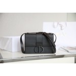 Montaigne palm print cow leather flap bag