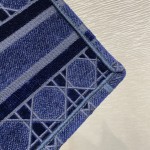 Mini Dark Blue Tote Velvet latest plaid series