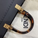 FENDI small black new size shine tote tote bag "sunshine bag"
