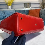 Dior Lady Seven Grid Daifei Big Red Lacquer Gold