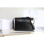 Montaigne palm print cow leather flap bag