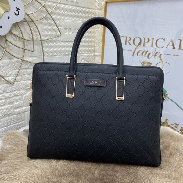 Gucci-combined lock original single hand + diagonal briefcase