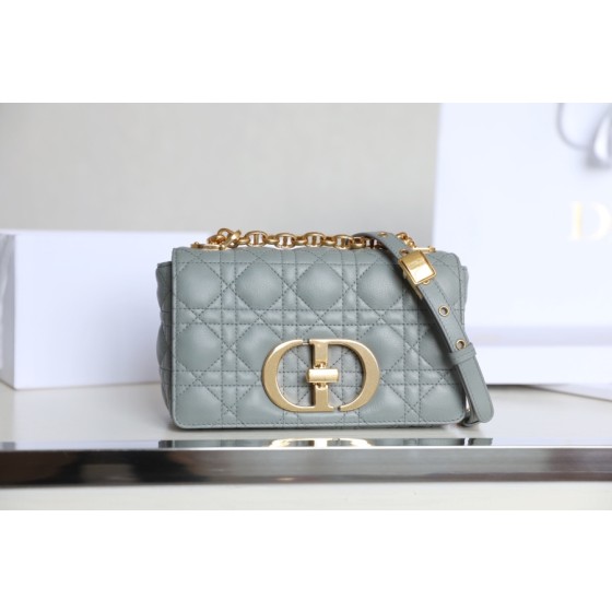 DlOR CARO】Grey soft cow leather rattan check DR- 091