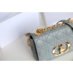 DlOR CARO】Grey soft cow leather rattan check DR- 091