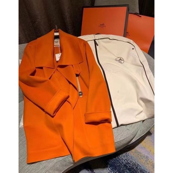 Hermes cashmere coat Q54 (consult customer service to confirm the size before placing an order for a customized version)