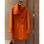 Hermes cashmere coat Q54 (consult customer service to confirm the size before placing an order for a customized version)