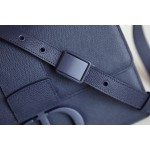 Montaigne palm print cow leather flap bag