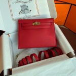 Kelly DanSe evercolor leather big red gold and silver buckle in stock