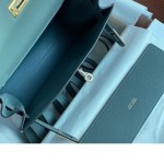 Kelly DanSe 22cm picture almond green gold and silver buckle in stock evercolor leather