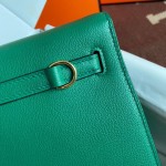 Kelly DanSe 22cm picture velvet green gold and silver buckle in stock evercolor leather