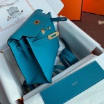 Kelly DanSe 22cm picture cowboy blue gold and silver buckle in stock evercolor leather