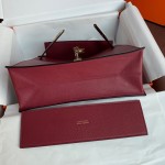 Kelly DanSe 22cm picture wine red gold and silver buckle in stock evercolor leather
