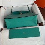 Kelly DanSe 22cm picture peacock blue gold and silver buckle in stock evercolor leather