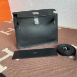 Kelly DanSe 22cm picture black gold and silver buckle in stock Swift leather