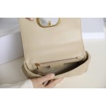 [DlOR CARO] Apricot soft cow leather rattan check DR-091