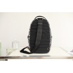 Oblique print crossbody version of the duffel bag