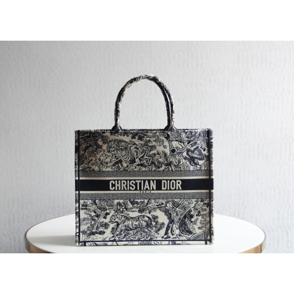 DIOR TOTE Blue Tiger