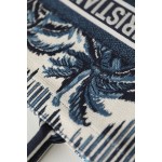 DIOR TOTE Blue Coconut Tree