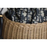 Dior Wicker Basket Bag
