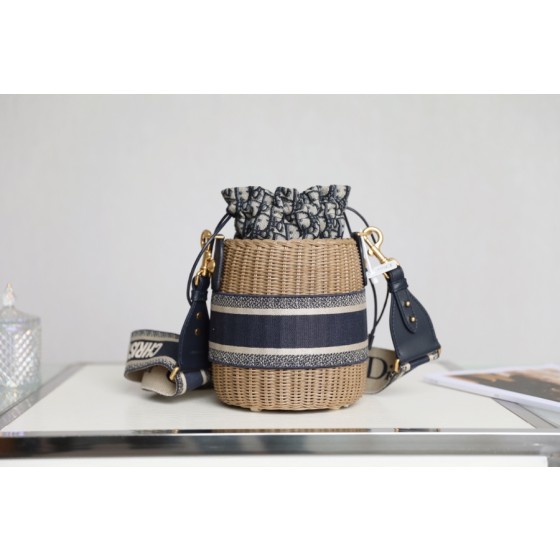 Dior Wicker Basket Bag